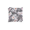 GARTENSITZKISSEN 2-er Set Blume  - Anthrazit/Weiß, Basics, Textil (50/9/50cm)