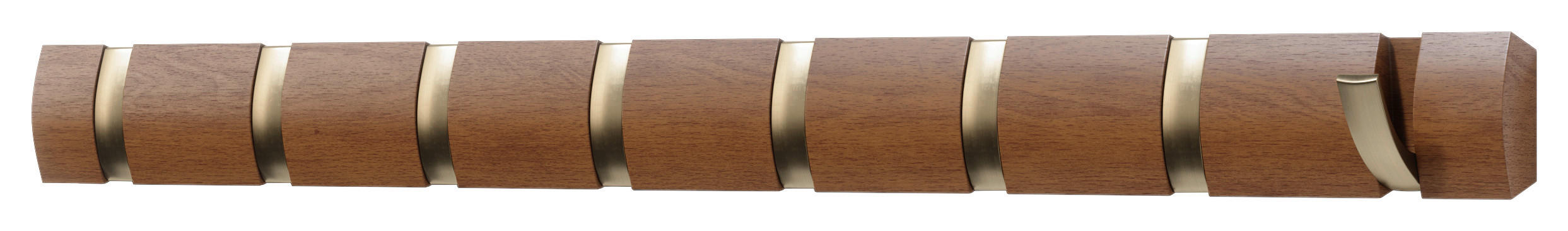 WANDGARDEROBE  in Pappel Goldfarben, Walnussfarben  - Goldfarben/Walnussfarben, Design, Holz/Kunststoff (6,4/3,2/81,3cm) - Umbra