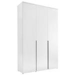 DREHTÜRENSCHRANK  in Weiß  - Schwarz/Weiß, MODERN, Holzwerkstoff/Kunststoff (135/225/52cm) - Carryhome