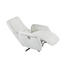 RELAXSESSEL Echtleder - Chromfarben/Weiß, Design, Leder/Metall (80/109/88cm) - BELDOMO PREMIUM