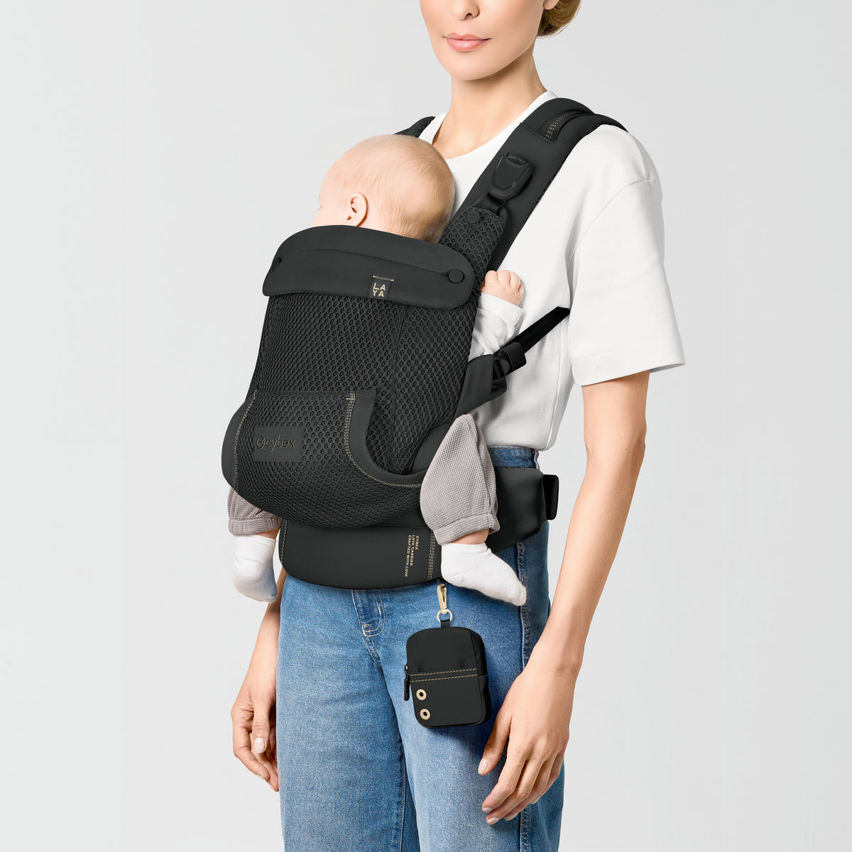 BABYTRAGE Laya  - Schwarz, Basics, Textil (50/60cm) - Cybex