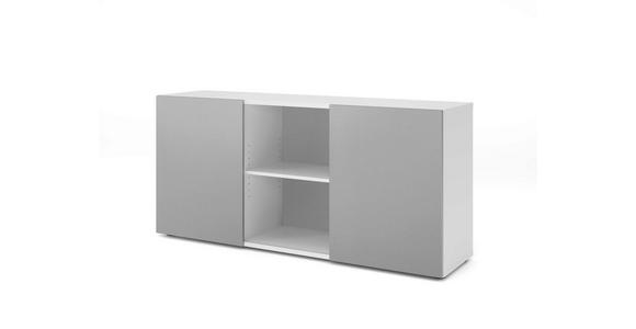 SIDEBOARD  160/74,8/42 cm  - Silberfarben/Weiß, KONVENTIONELL, Holzwerkstoff (160/74,8/42cm) - Venda