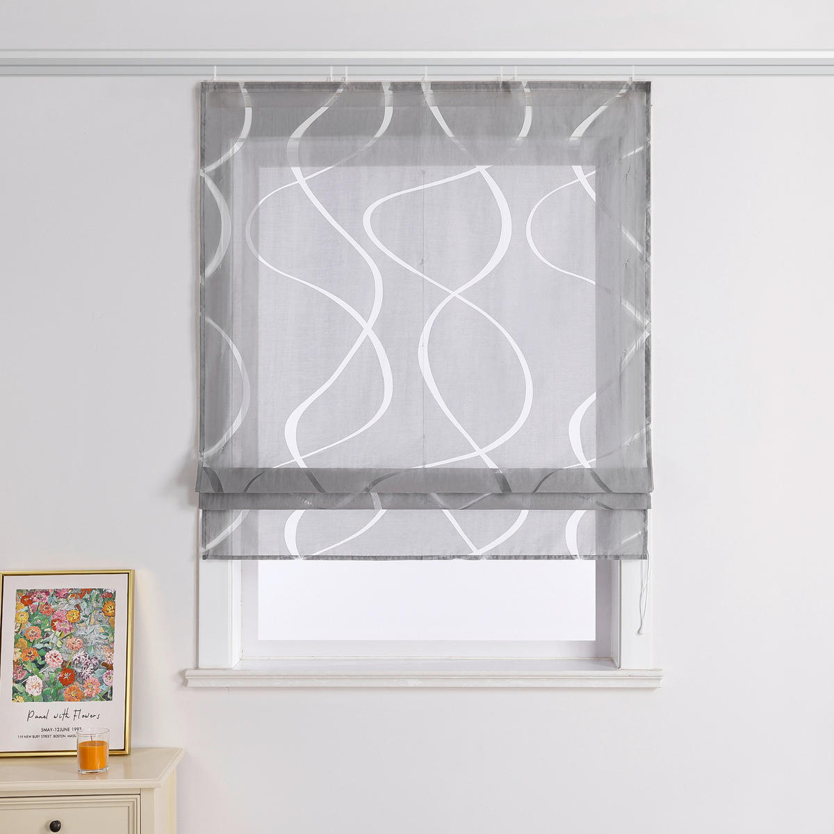 FALTROLLO  transparent  120/140 cm    - Grau, Basics, Textil (120/140cm)