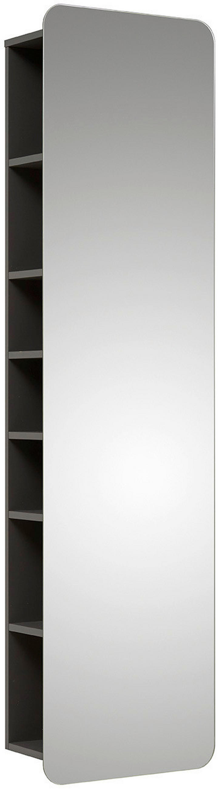 BADEZIMMERREGAL 45/168/20,5 cm  - Grau, MODERN, Glas/Holzwerkstoff (45/168/20,5cm) - Sadena