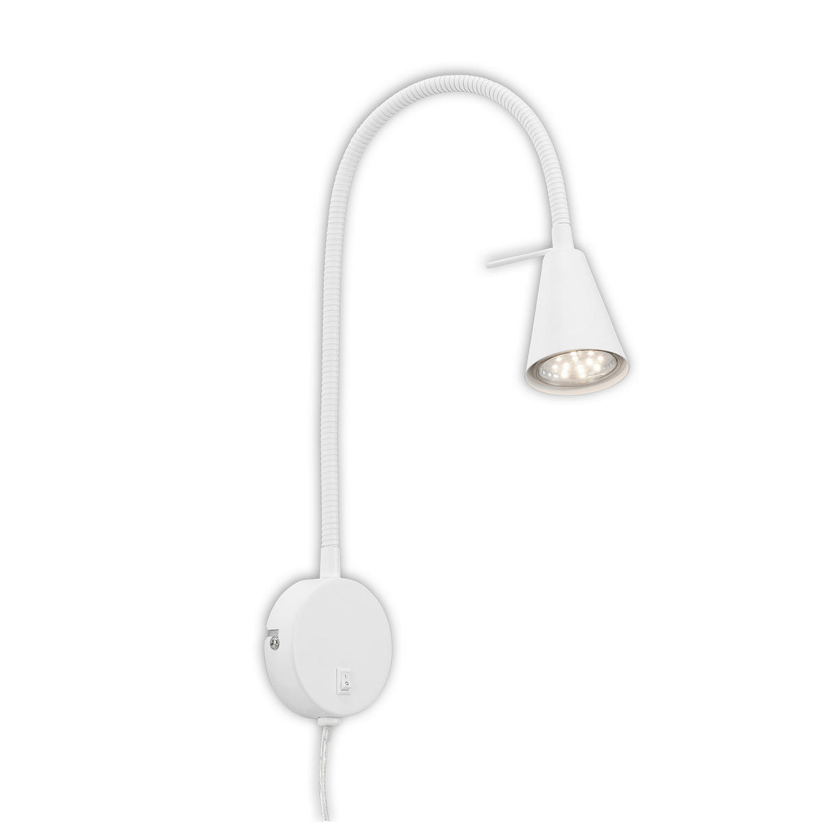 LED-WANDLEUCHTE 8/45 cm   - Weiß, KONVENTIONELL, Metall (8/45cm) - Briloner