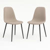 STOLSET 2 styck filt  - gråbrun/svart, Modern, metall/textil (44/86/54cm) - MID.YOU