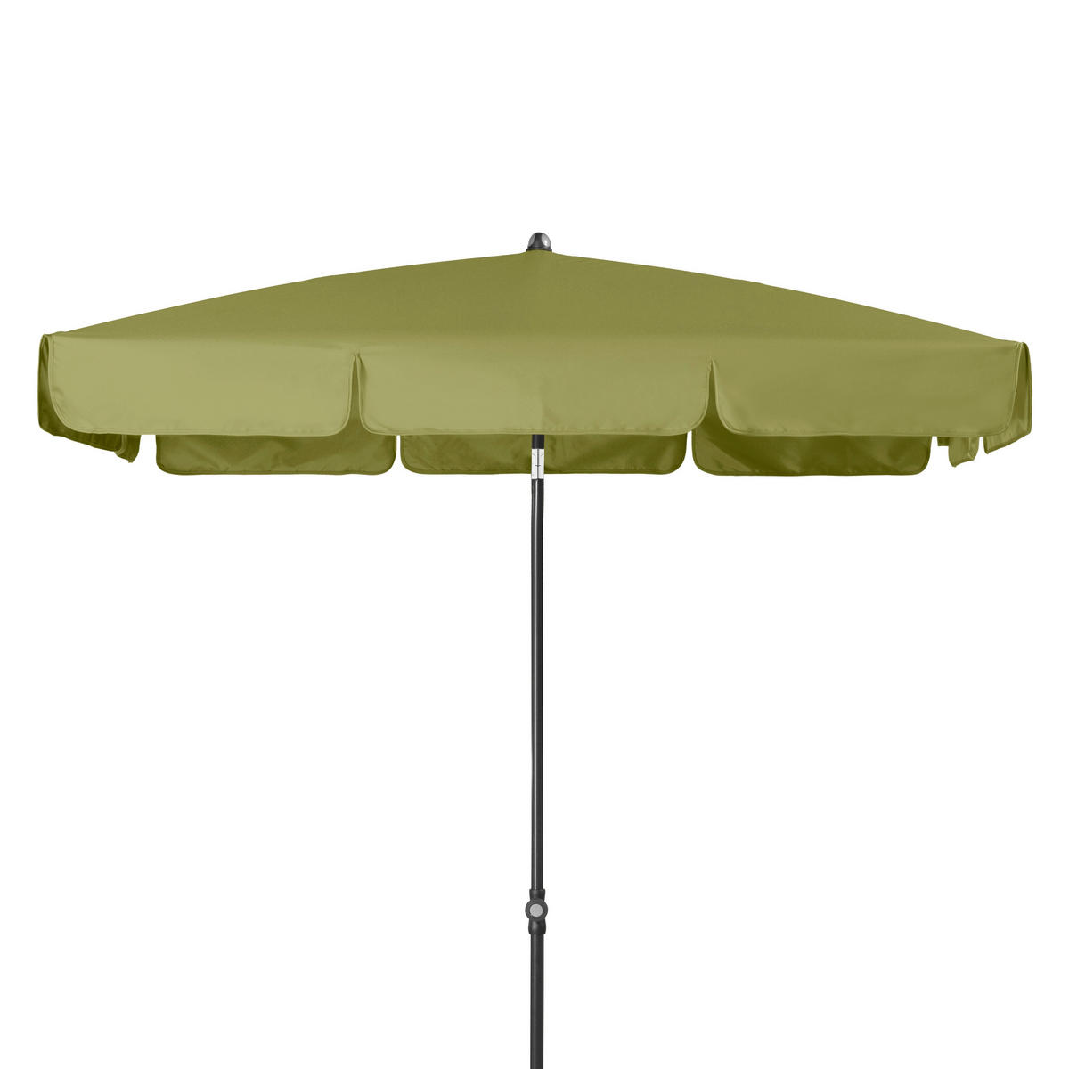 SONNENSCHIRM  185/120 cm  - Anthrazit/Grün, Basics, Textil/Metall (185/120cm) - Doppler