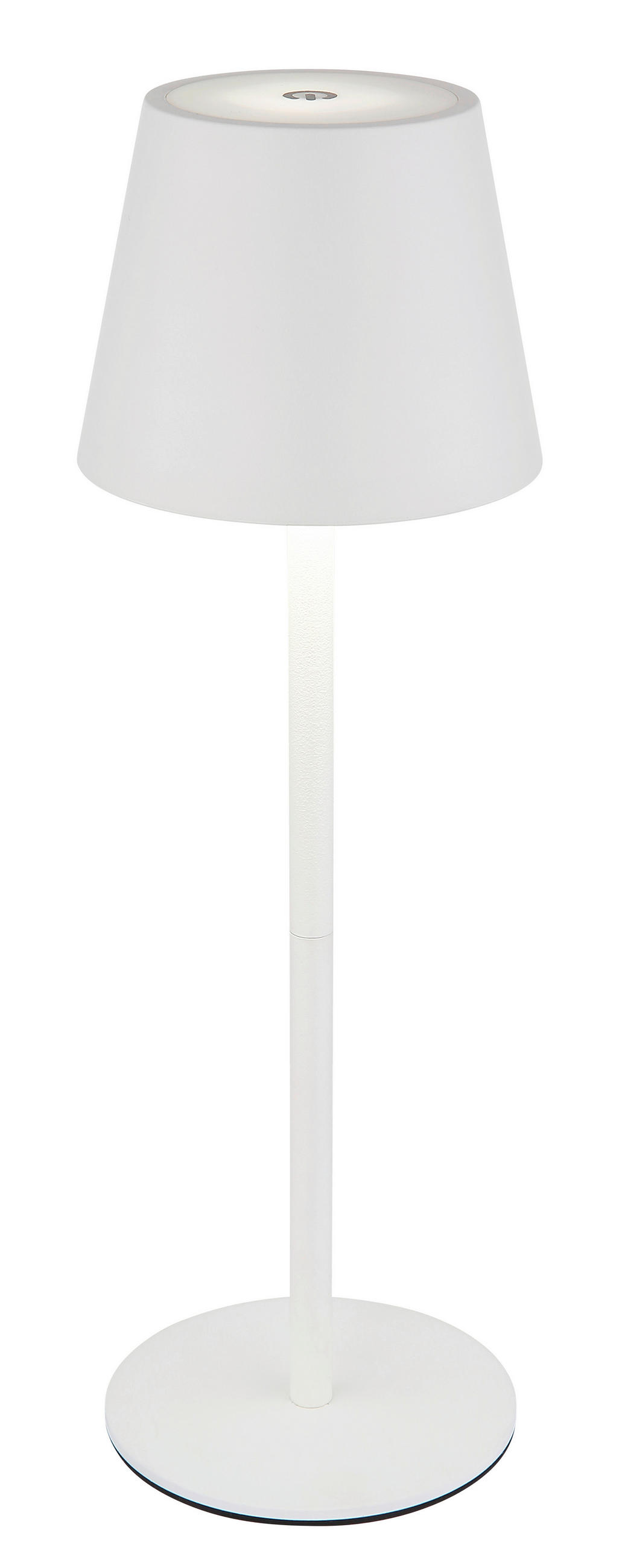 AKKU-TISCHLEUCHTE - Weiss, Design, Kunststoff/Metall (10,6/36cm) - Globo