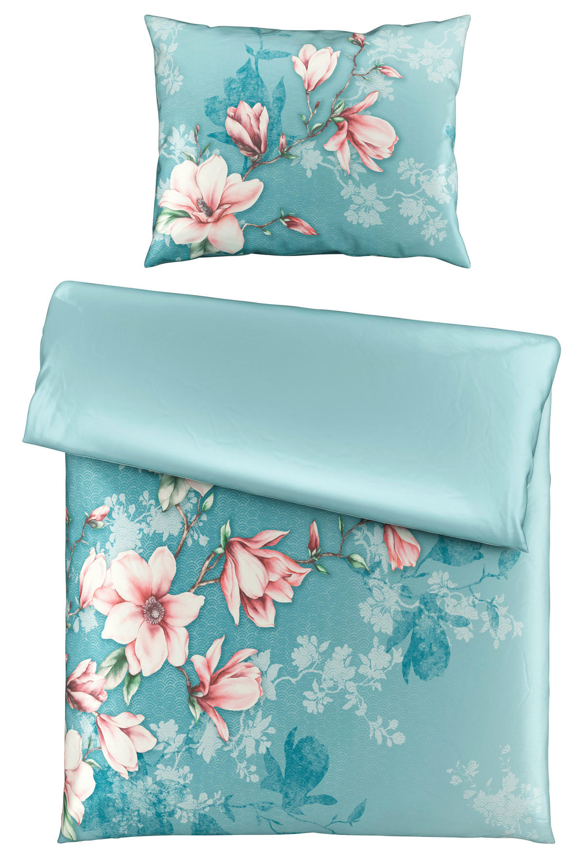 POSTELJINA SA DVA LICA ROMY 140/200 cm saten plava  - plava, Dizajnerski, tekstil (140/200cm) - Esposa