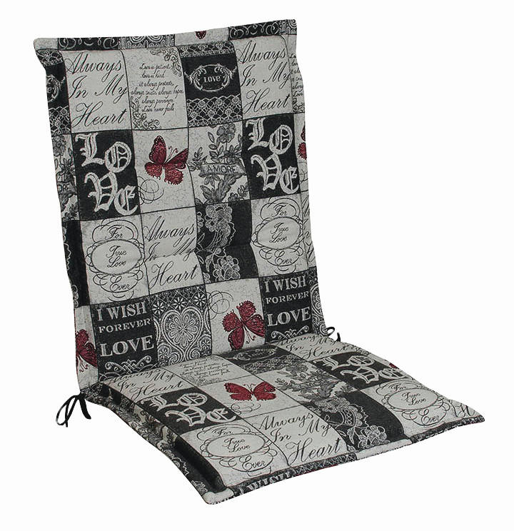 SESSELAUFLAGE in  - Weiß/Grau, Design, Textil (48/4/109cm)