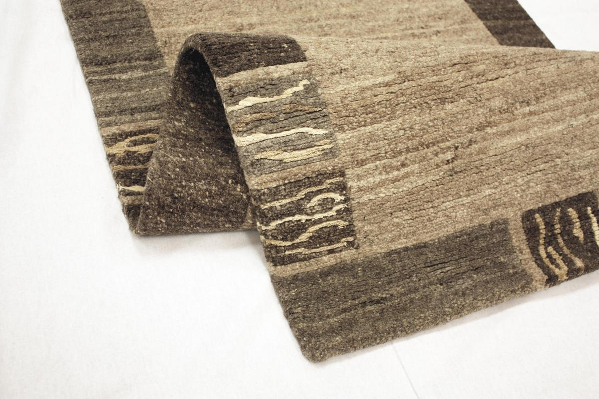 WOLLTEPPICH 200/250 cm Natura Silk Greny Braun, Naturfarben  - Braun/Naturfarben, KONVENTIONELL, Textil (200/250cm) - Cazaris