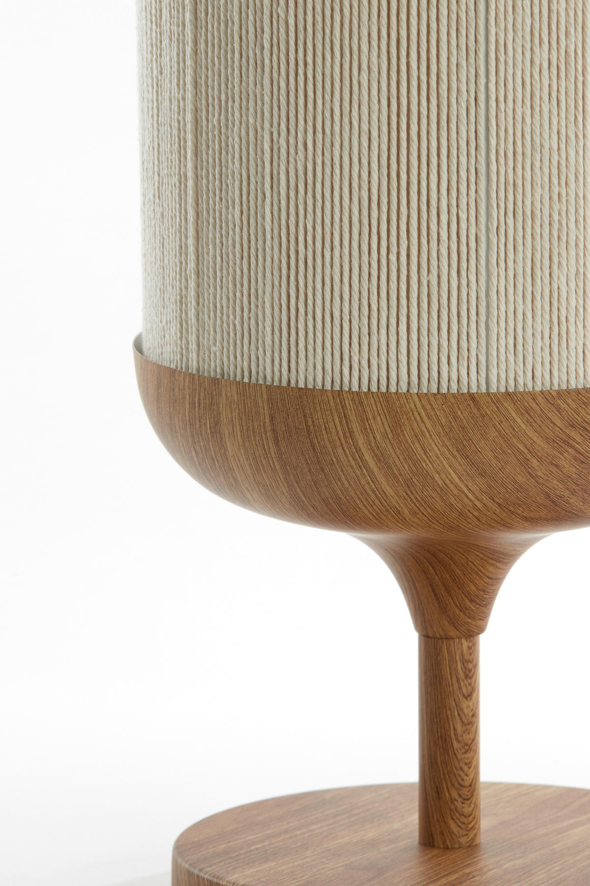 TISCHLEUCHTE Dania 22,5/50/22,5 cm  - Braun, Design, Kunststoff/Textil (22,5/50/22,5cm) - Light & Living