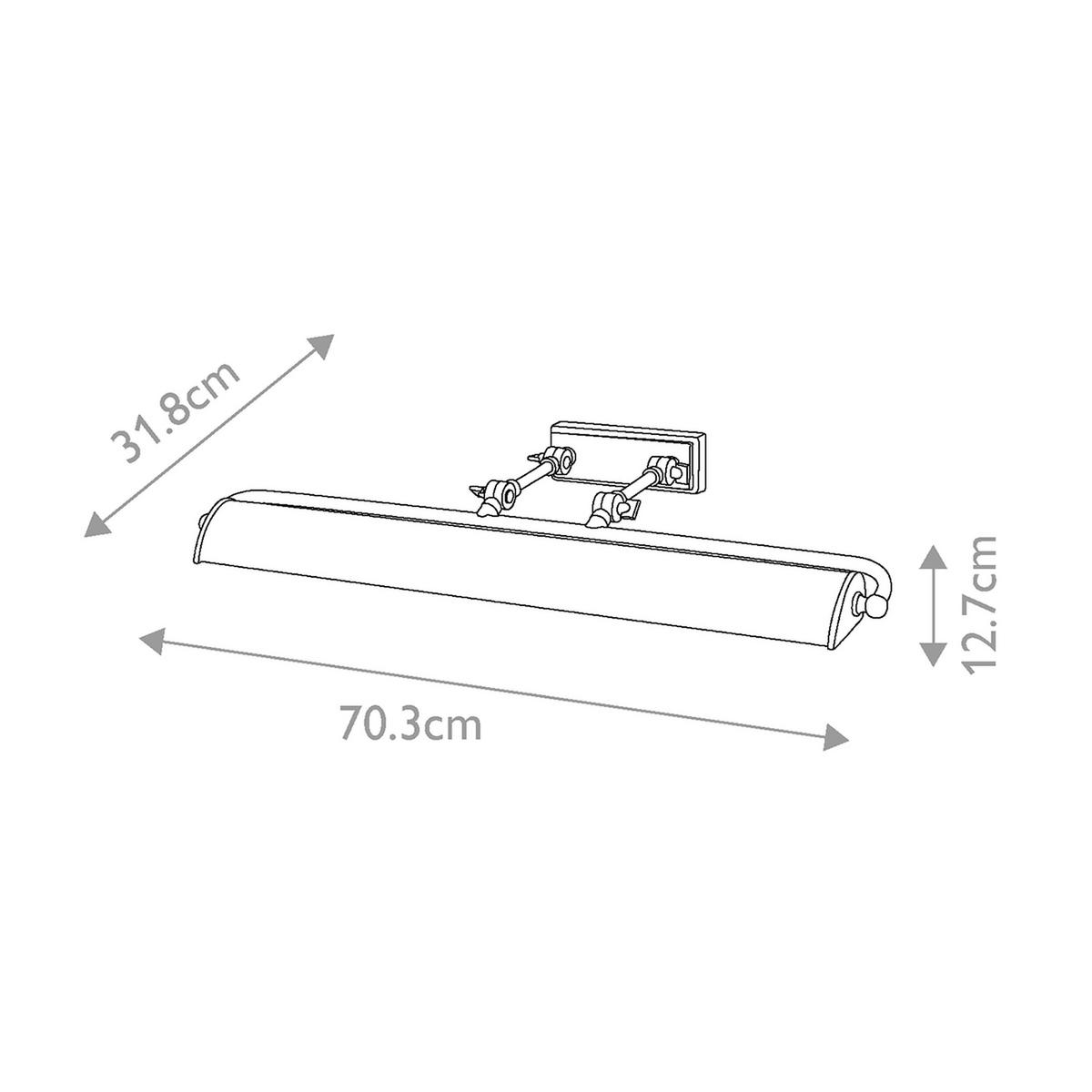 BILDERLEUCHTE Winchfield  12,7 cm  - Messingfarben, KONVENTIONELL, Metall (12,7cm) - Elstead Lighting
