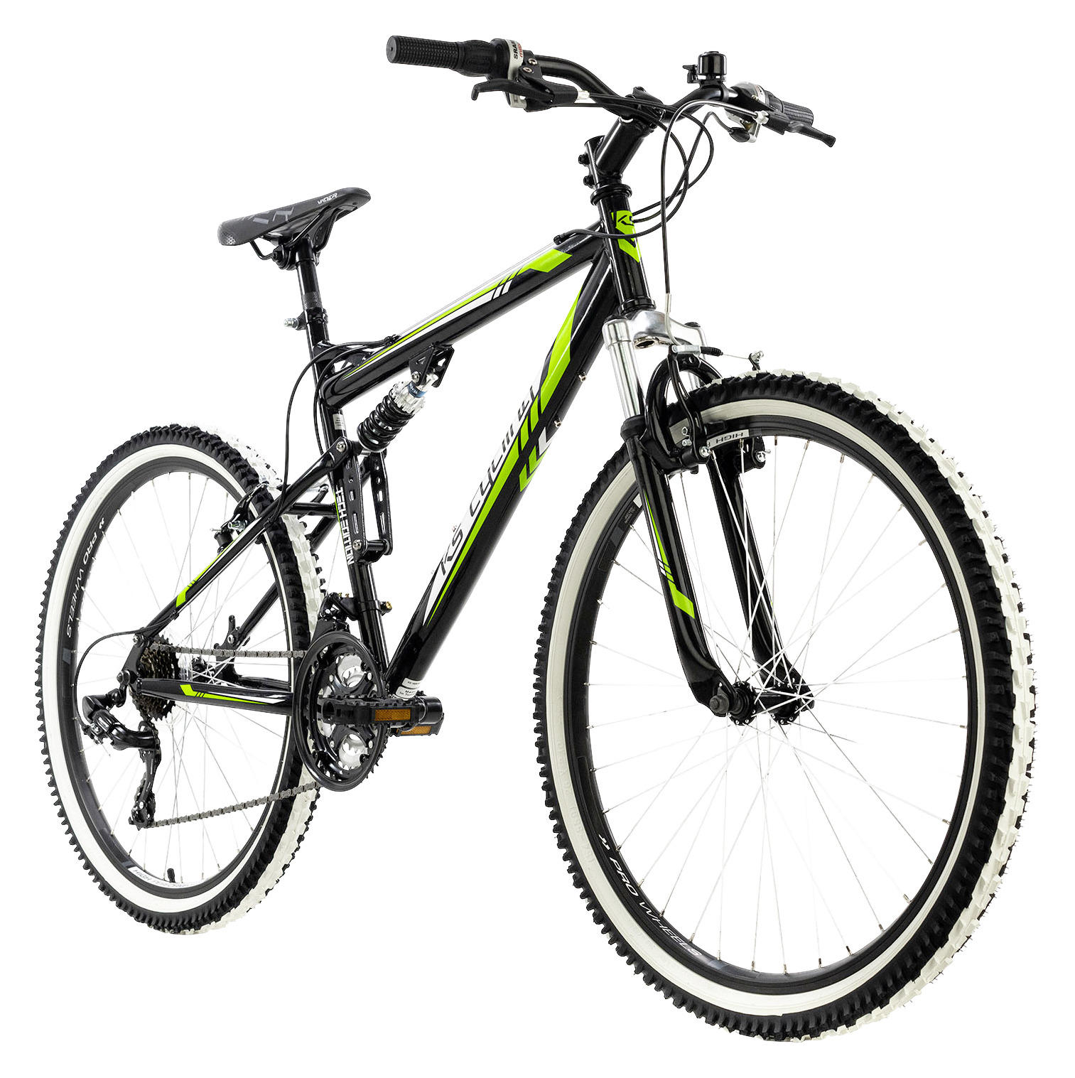 MOUNTAINBIKE 26 Zoll  - Schwarz/Grün, Basics, Metall (180/70cm) - Atrigo