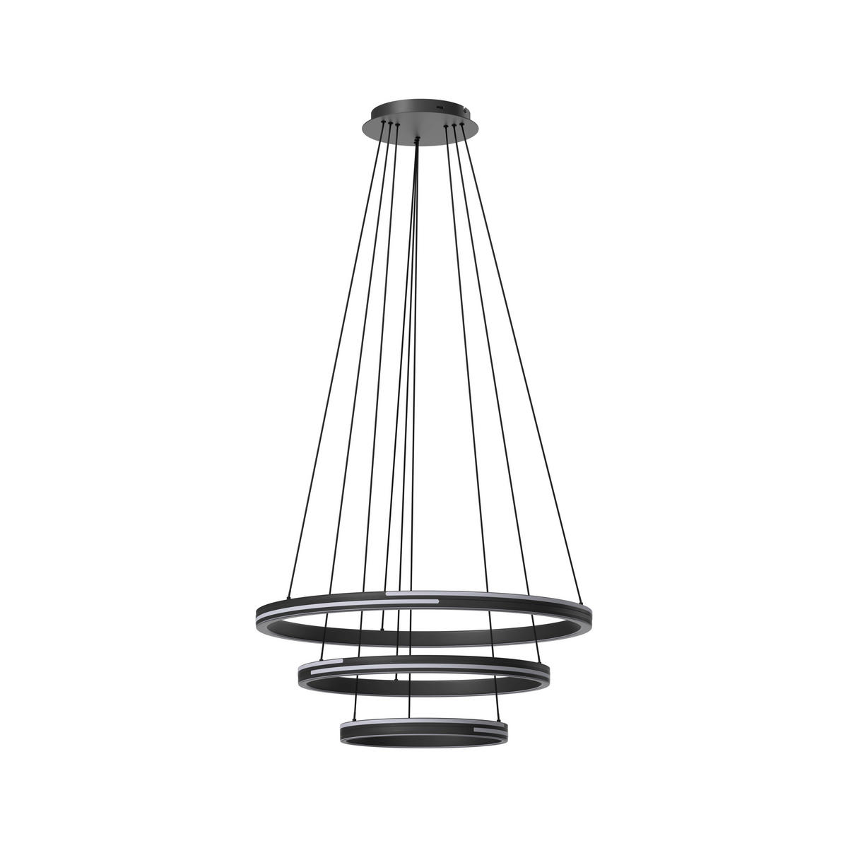 LED-HÄNGELEUCHTE 80/150 cm  - Grau, Design, Kunststoff/Metall (80/150cm) - Dieter Knoll