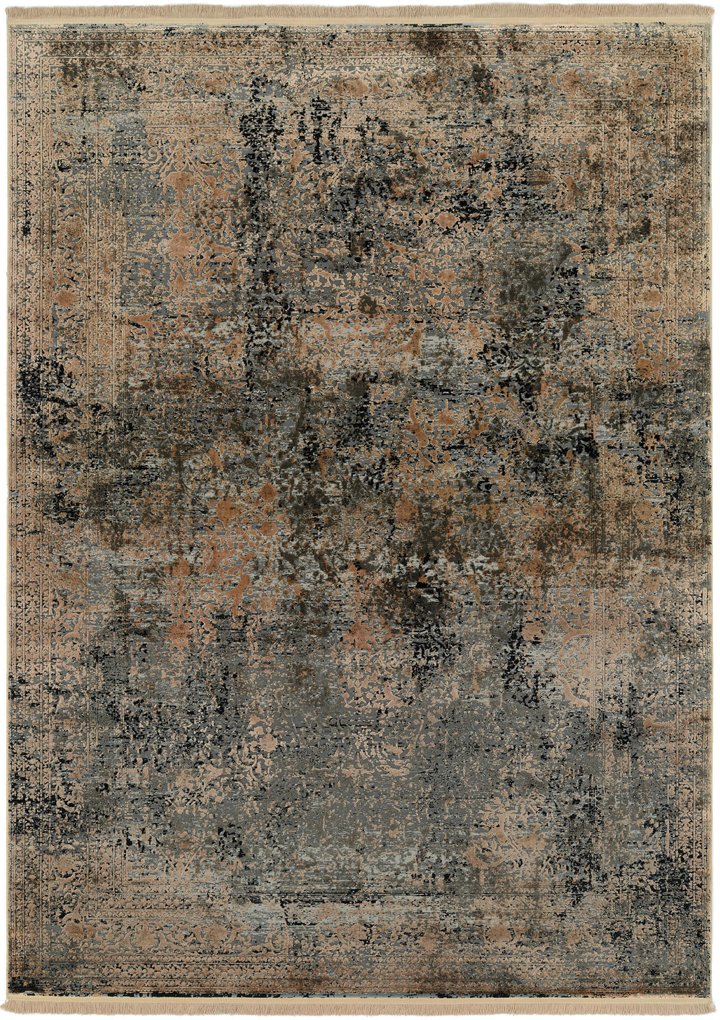 Dieter Knoll Webteppich Foix- Exklusi Braun 120x180 cm