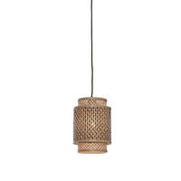 ZÁVĚSNÉ SVÍTIDLO, 18/25 cm  - černá/přírodní barvy, Trend, dřevo (18/25cm) - Good & Mojo