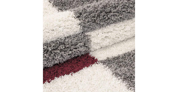 HOCHFLORTEPPICH 80/80 cm Gala Rot - Rot, Design, Textil (80/80cm) - Novel