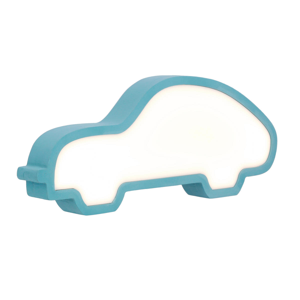 KINDERTISCHLEUCHTE Car  - Blau, Basics, Holzwerkstoff/Kunststoff (35/3.5/14cm)