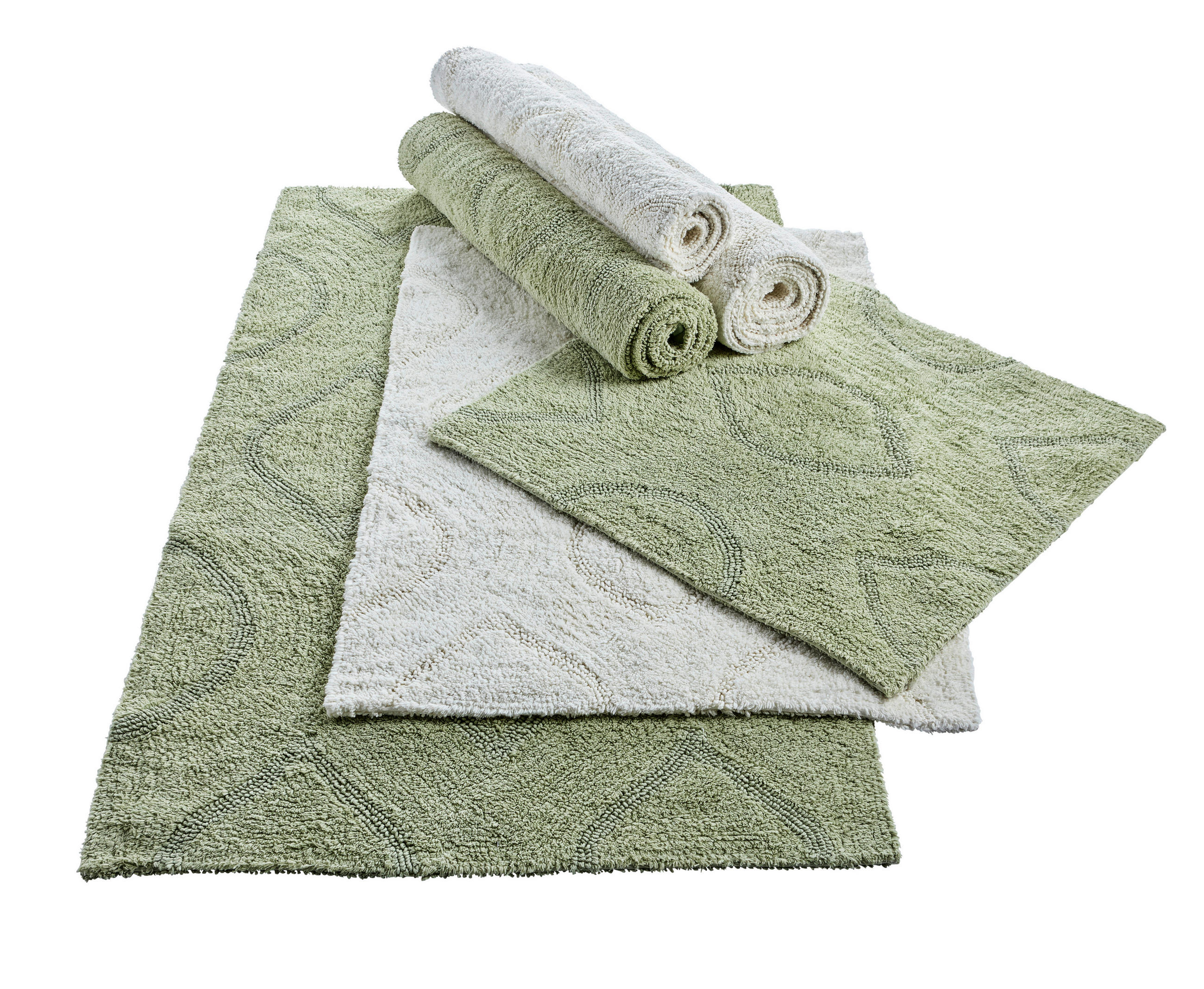 BADEMATTE Grün 60/60 cm  - Grün, Textil (60/60cm) - Esposa