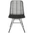 STUHL Rattan massiv Schwarz - Schwarz, Basics, Holz/Metall (51/92/50cm) - Landscape