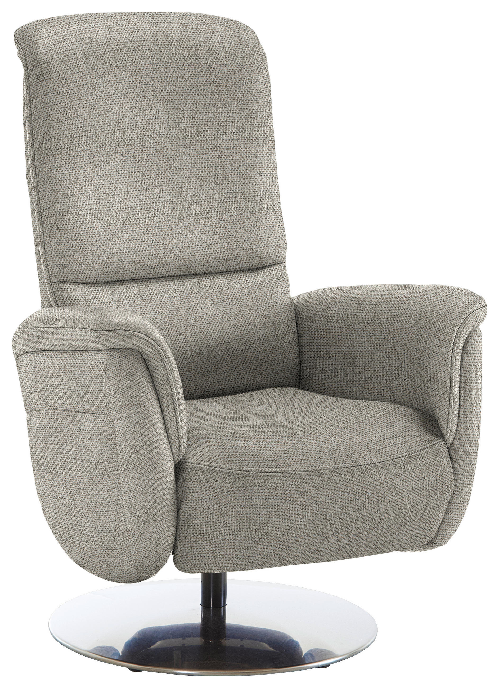 RELAXSESSEL Textil Schilfgrün  - Schilfgrün/Edelstahlfarben, Konventionell, Textil/Metall (79/112/94cm) - Beldomo Premium