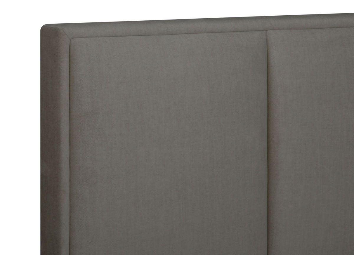 BOXSPRING-ÁGY 160/200 cm  barna  - barna/alumíniumszínű, Modern, textil (160/200cm) - MID.YOU