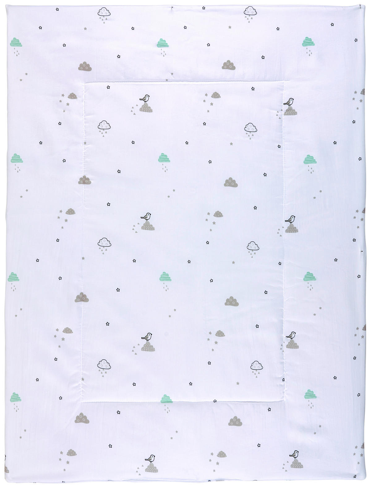 SCHMUSEDECKE Modern Clouds  75/100 cm  - Grün, Trend, Textil (75/100cm) - Patinio