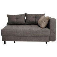 VÁLENDA, textil, 145/82/85 cm - šedá/černá, Konvenční, dřevo/textil (145/82/85cm) - Ti'me