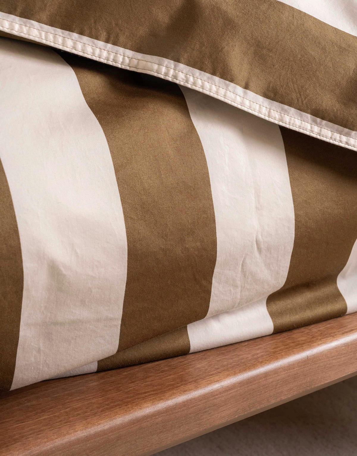 BETTWÄSCHE Minte Satin 200/200 cm  - Hellbraun/Creme, KONVENTIONELL, Textil (200/200cm) - Essenza