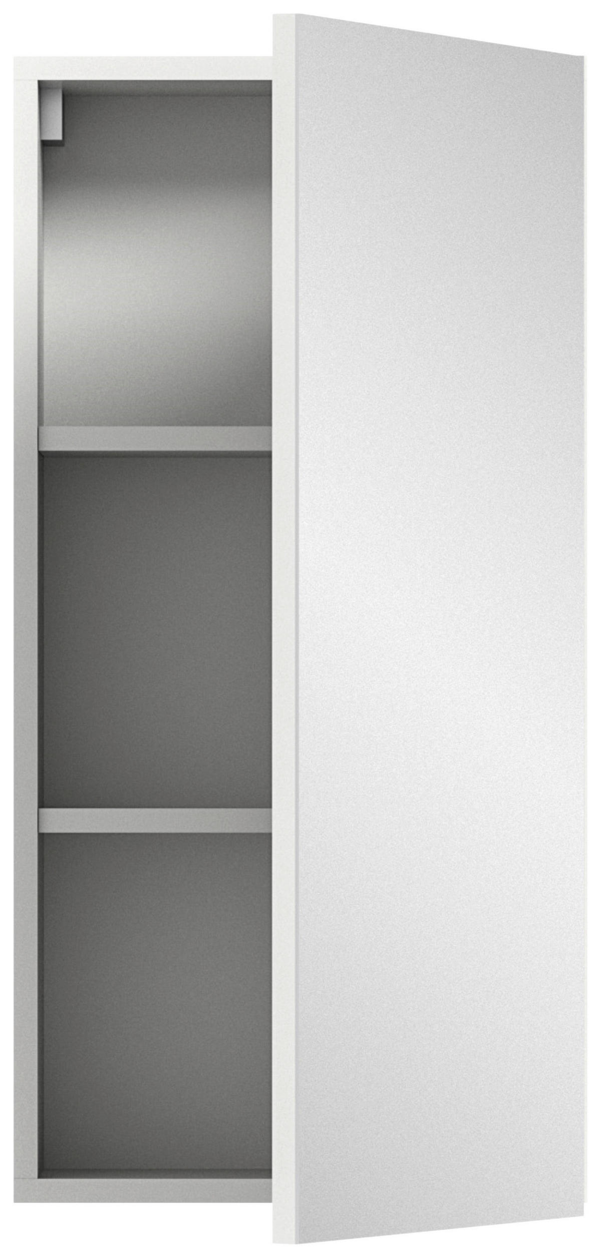 GÄSTEBAD  - Weiß Hochglanz/Schwarz, MODERN, Holzwerkstoff/Kunststoff (38/190/34cm) - MID.YOU