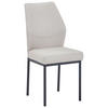 STUHL  in Eisen Leinenoptik Metall, Textil  - Beige/Schwarz, MODERN, Textil/Metall (46/98/58,5cm) - Carryhome
