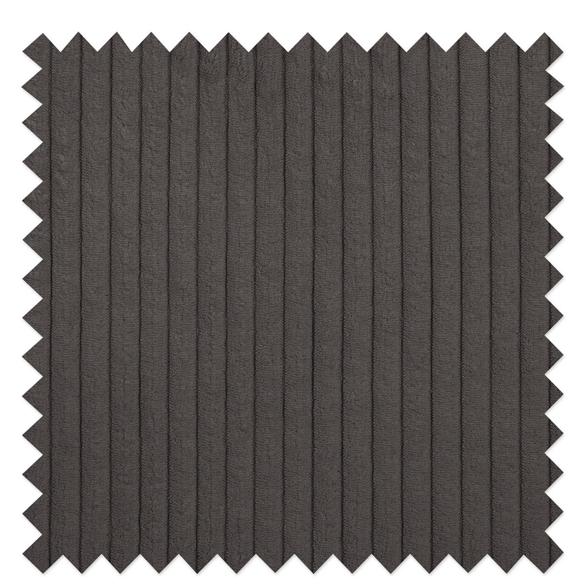 ECKSOFA Ariella in Cord Dunkelgrau  231/161 cm  - Dunkelgrau/Naturfarben, Design, Holz/Textil (231/161cm) - Livetastic