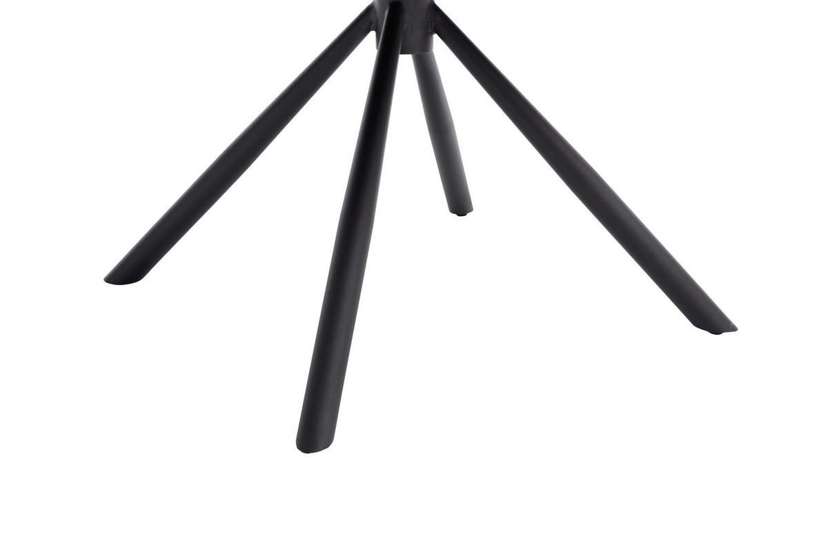 ARMLEHNSTUHL  Sitzfläche 360° drehbar, automatische Rückholfunktion Mikrofaser  - Anthrazit/Schwarz, MODERN, Textil/Metall (70/88,5/68cm) - Livetastic