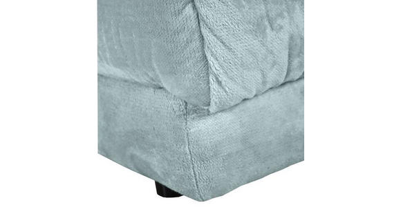 ECKSOFA in Plüsch Mintgrün  - Schwarz/Mintgrün, KONVENTIONELL, Kunststoff/Textil (265/170cm) - Carryhome