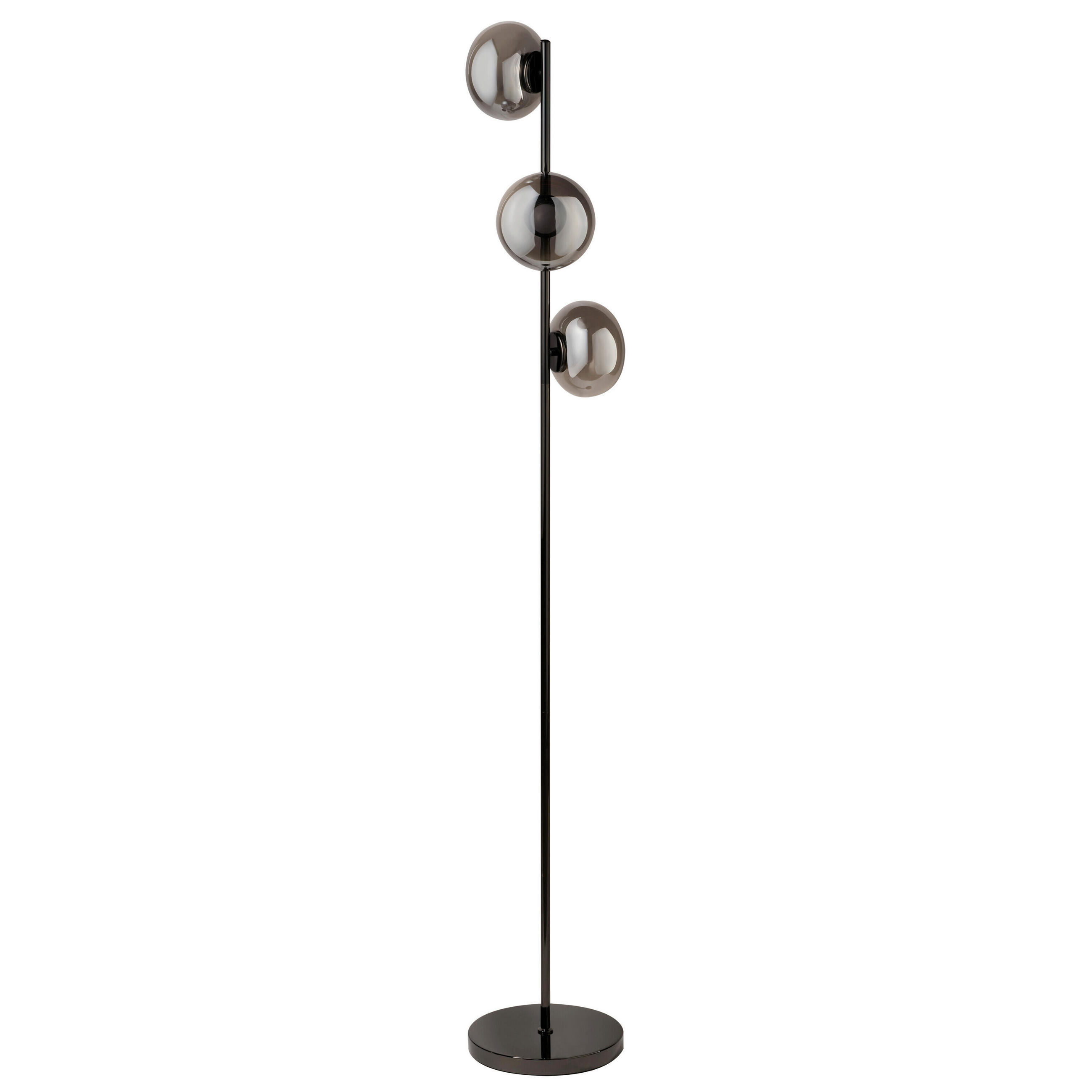 STEHLEUCHTE 25/164 cm  - Grau, Design, Glas/Metall (25/164cm) - Osram