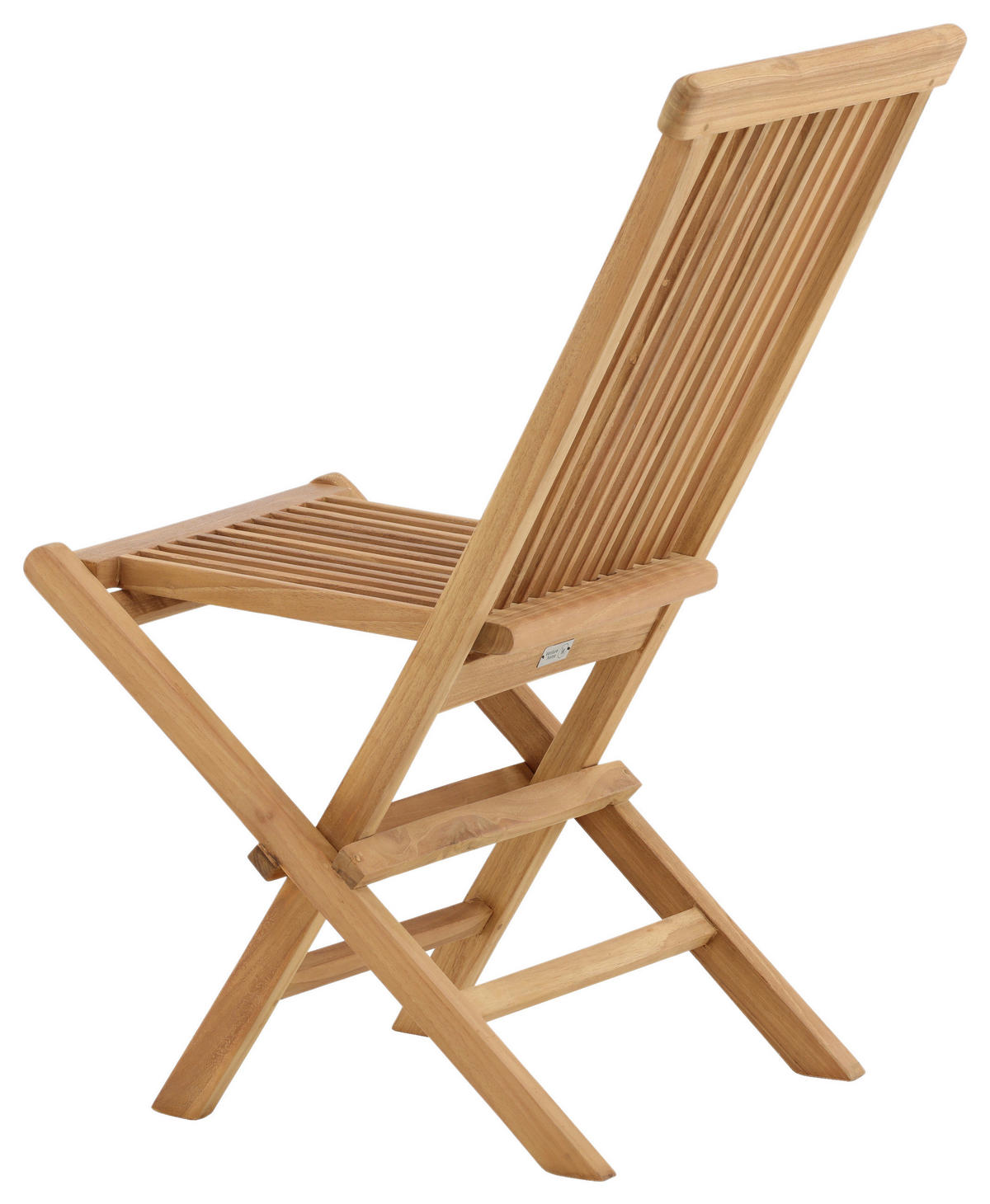 Klappstuhl 2er-Set Teakholz Teakfarben  - Teakfarben, KONVENTIONELL, Holz (47/89/62cm) - Gardenson