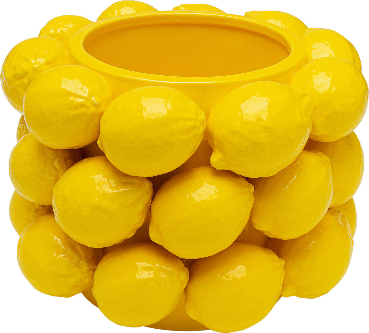 VASE  - Gelb, Design, Keramik (26/19/26cm) - Kare-Design