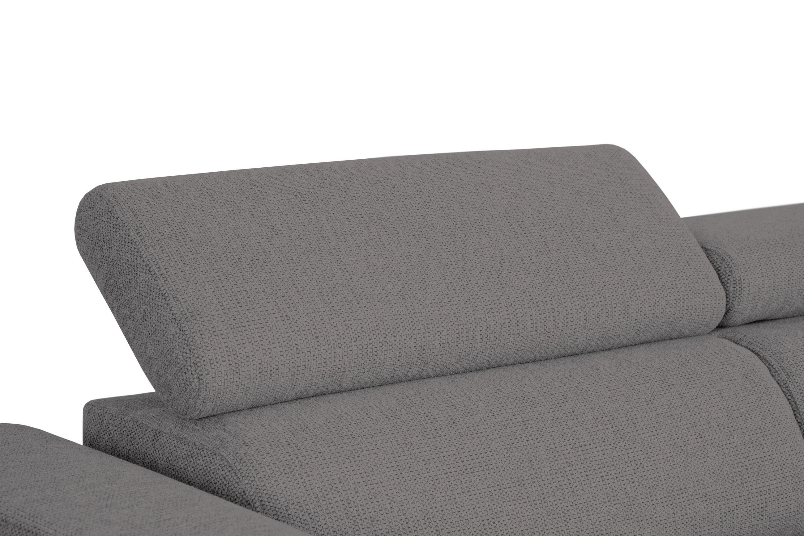 ECKSOFA Anthrazit Struktur  - Anthrazit/Schwarz, Design, Kunststoff/Textil (284/205cm) - Xora
