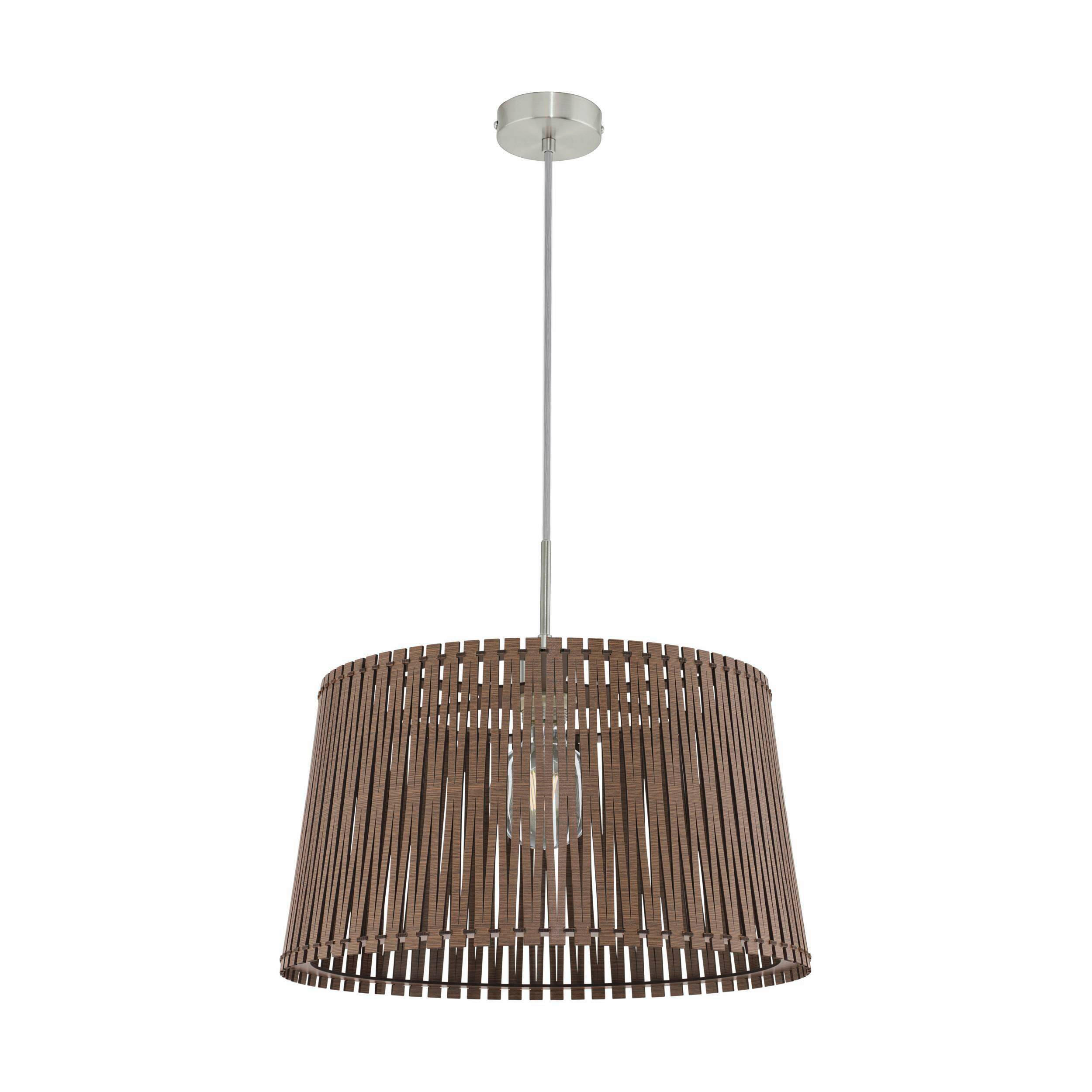 HÄNGLAMPA Sendero 45/130 cm  - brun, Natur, metall/trä (45/130cm) - Eglo