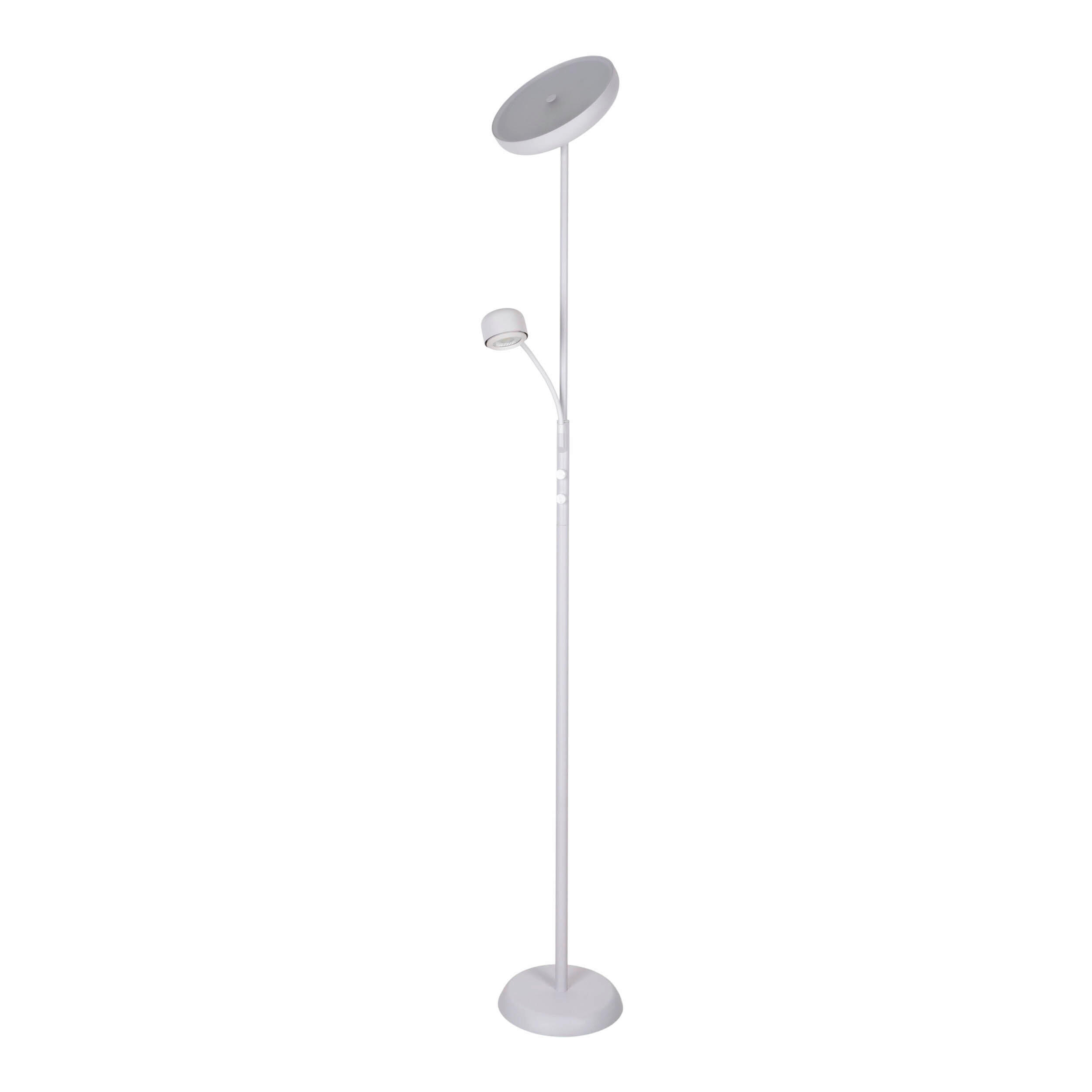 LED-STEHLEUCHTE ROMIS 26/26/180 cm   - Weiß, Basics, Metall (26/26/180cm) - Näve