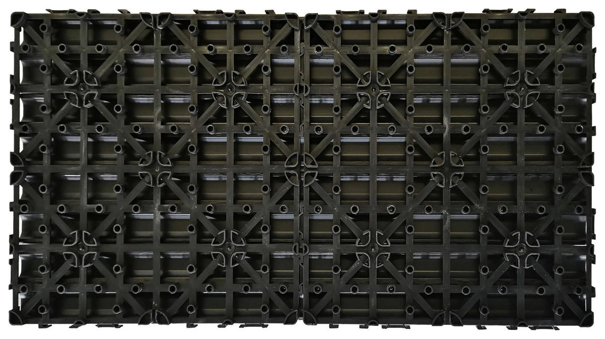 TERRASSENFLIESE WPC PUERTO PICOLO 60X30CM 6-ER SET  - Anthrazit, KONVENTIONELL, Holzwerkstoff (60/30/2.4cm)