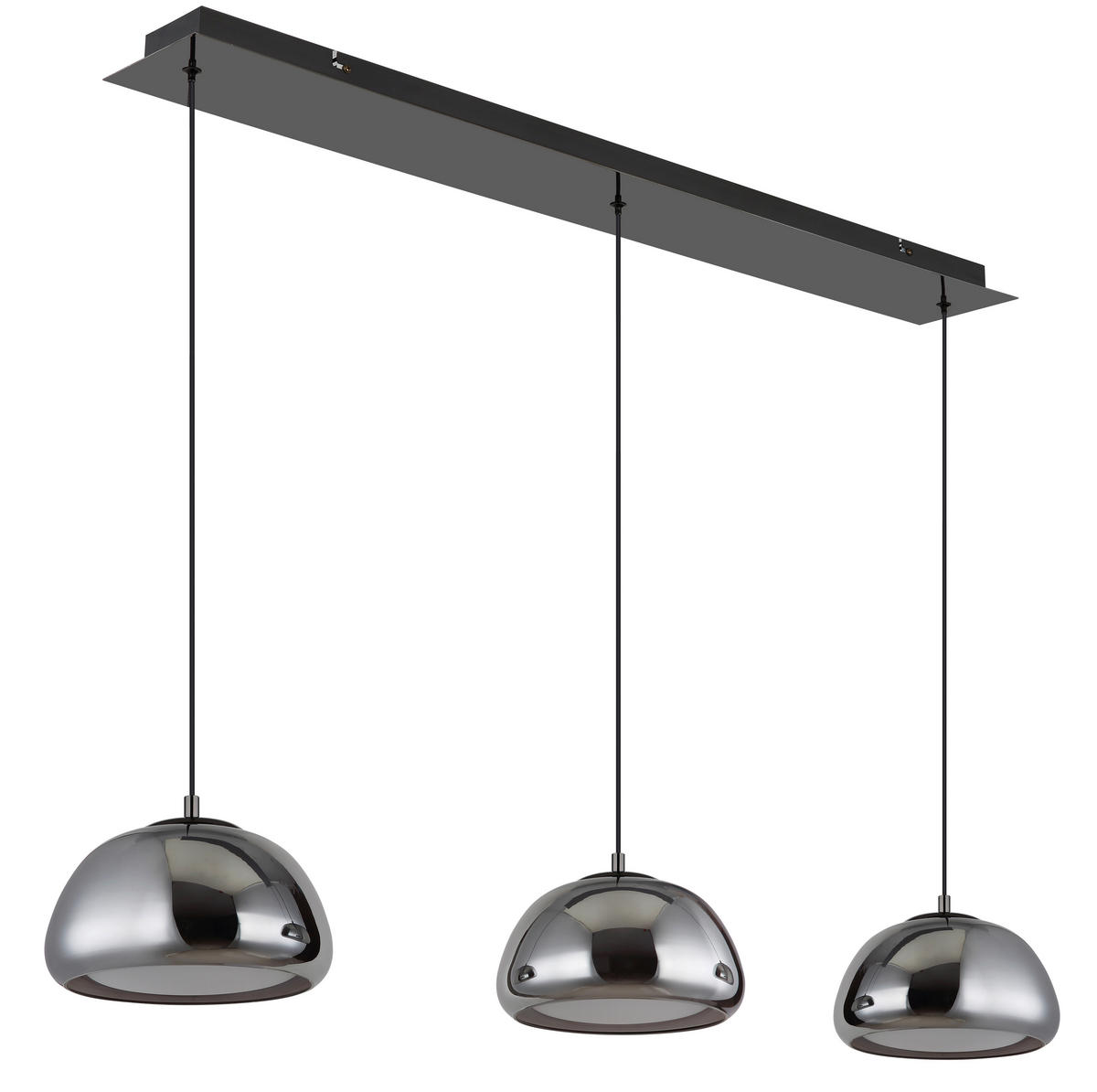 ZÁVĚSNÉ LED SVÍTIDLO, 117/25/150 cm - šedá/bílá, Design, kov/plast (117/25/150cm) - Globo