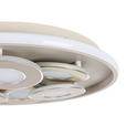 LED-DECKENLEUCHTE Ilok 50/5 cm  - Sandfarben/Chromfarben, Design, Kunststoff/Metall (50/5cm) - Novel