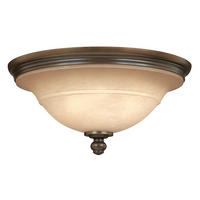 TAKLAMPA Plymouth 44.5/21 cm  - bronsfärgad, Romantik / Lanthus, metall/glas (44.5/21cm) - Elstead Lighting