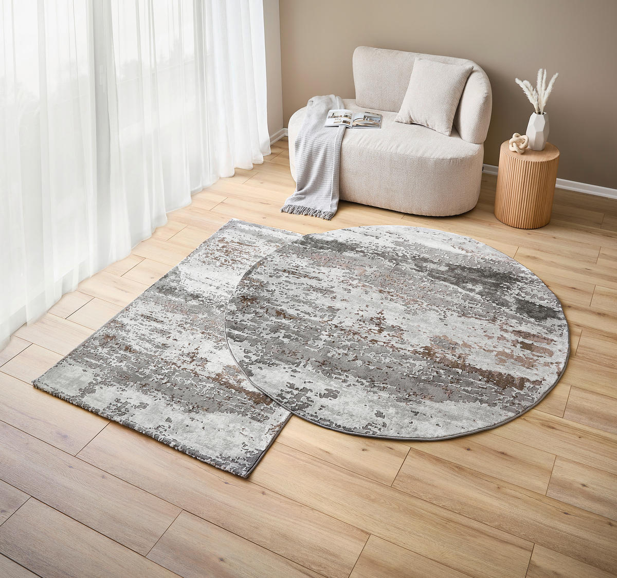 VINTAGE-TEPPICH 160/230 cm Fiorentina  - Beige, Design, Textil (160/230cm) - Novel