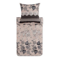 BETTWÄSCHE Paraggi Satin 135/200 cm  - Schwarz, KONVENTIONELL, Textil (135/200cm) - Bassetti