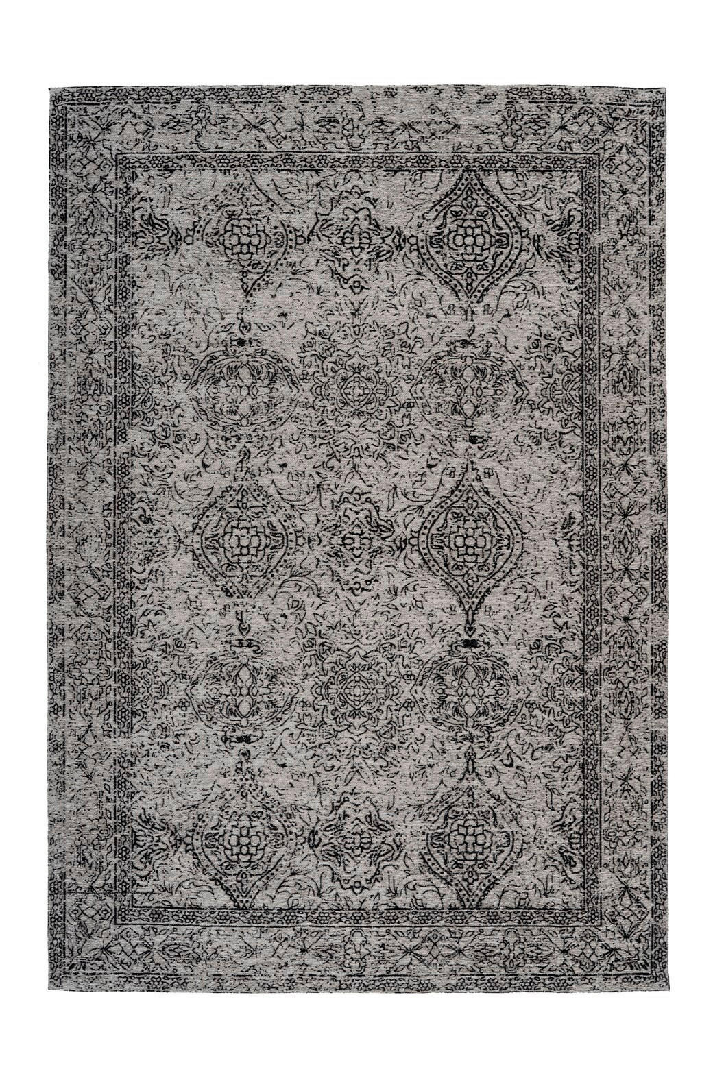LÄUFER 80/150 cm Iglesia 300 Grau / Schwarz  - Schwarz/Grau, KONVENTIONELL, Textil (80/150cm)