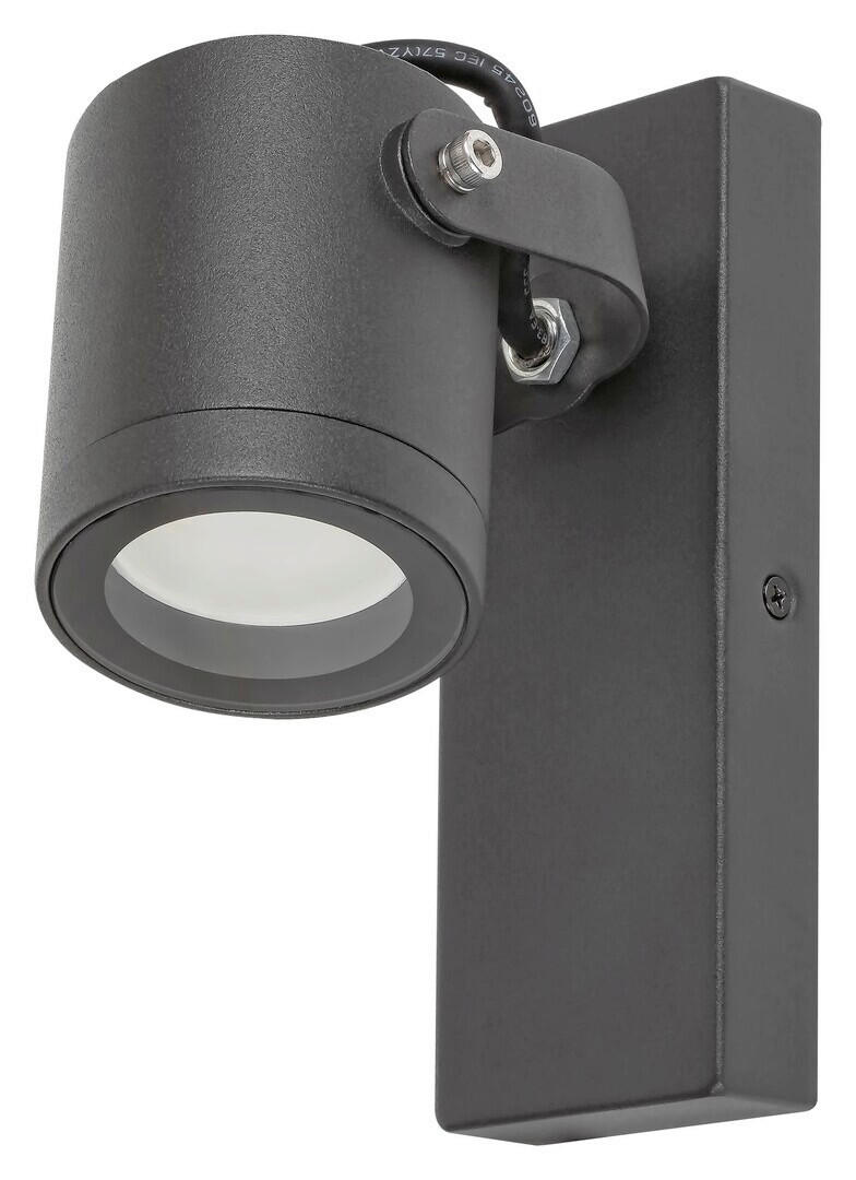 ZUNANJA STENSKA SVETILKA  Elva 17/16/9 cm            - antracit/prosojno, Trend, kovina/steklo (17/16/9cm)