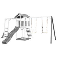 SPIELTURM 29,5/9,5/218 cm  - Weiss/Grau, Konventionell, Holz (29,5/9,5/218cm)